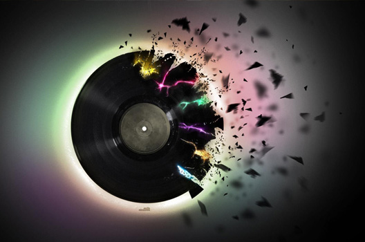 Vinyl record visual